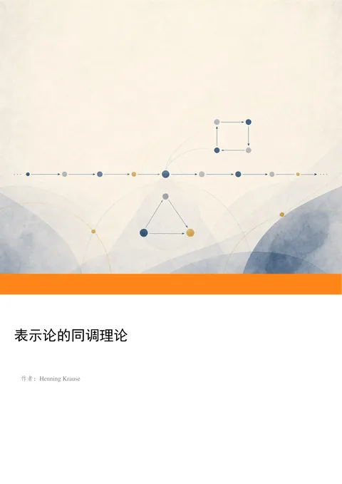 Henning Krause《表示论的同调理论》中文译本 PDF 第 1 页
